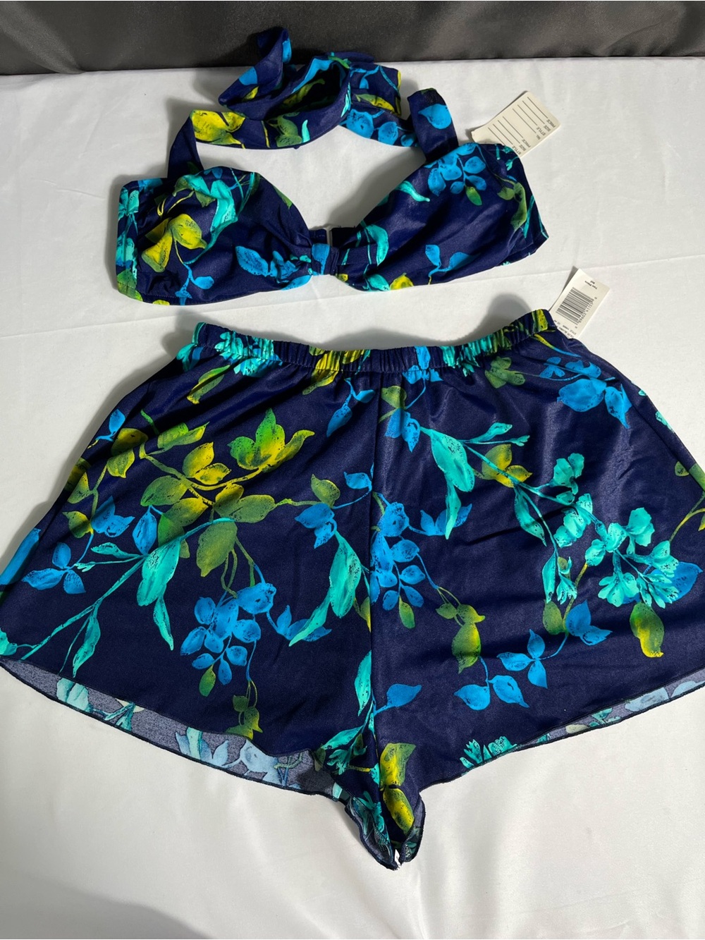 Vintage‎ Jantzen NWT Floral Bikini Set Made in USA Size 12
